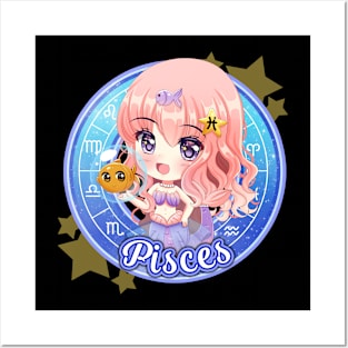 Chibi Pisces Posters and Art